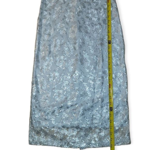 NY&C Silver Lace Sequin Dress, Size 0 NWOT - Picture 13 of 15